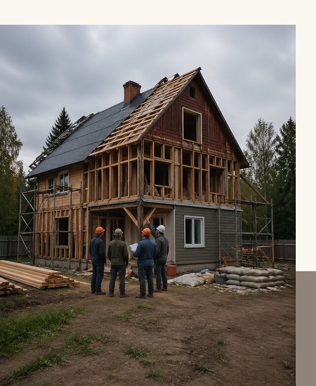 Реконструкция дачного дома в Апатитах под ключ с проектом