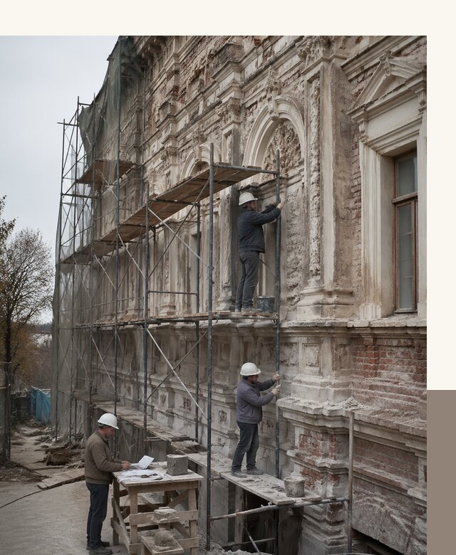 Реставрация объектов культурного наследия под ключ в Апатитах