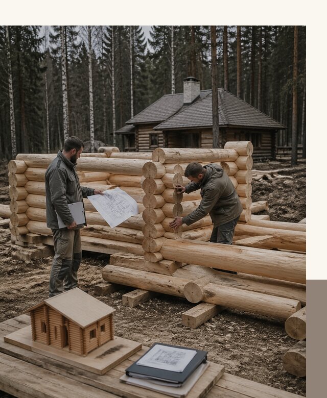 Проектирование и строительство домов из бревна в Апатитах